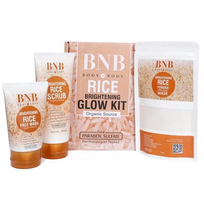 3-in-1 Skincare Bundle – Rice Face Wash, Scrub & Mask (3 Pcs Set)