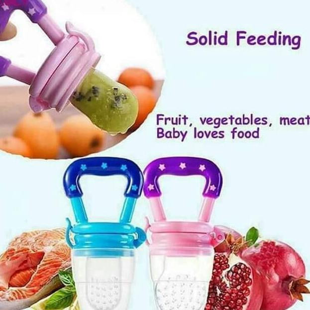 Baby Fruit Feeder Pacifier – Silicone Fresh Fruit Teether (Random Color)