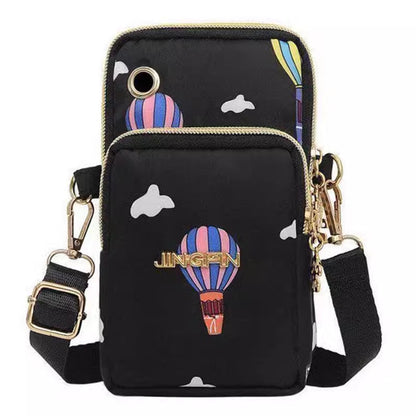 Vertical Mobile Phone Bag Nylon Small Cloth Bag Single Shoulder