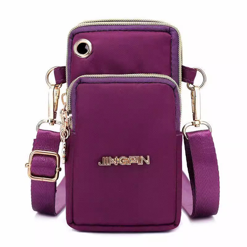Vertical Mobile Phone Bag Nylon Small Cloth Bag Single Shoulder