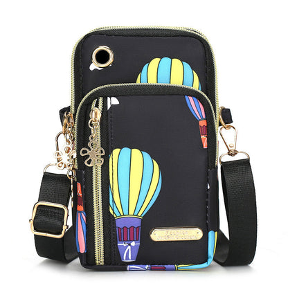 Vertical Mobile Phone Bag Nylon Small Cloth Bag Single Shoulder