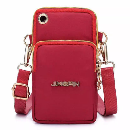 Vertical Mobile Phone Bag Nylon Small Cloth Bag Single Shoulder