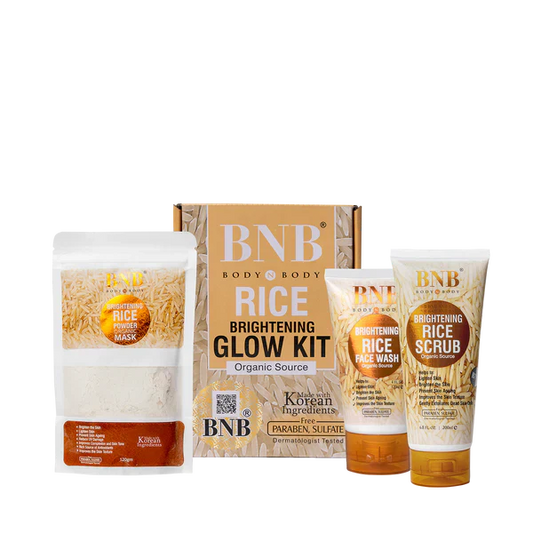 3-in-1 Skincare Bundle – Rice Face Wash, Scrub & Mask (3 Pcs Set)